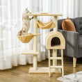 Load image into Gallery viewer, 39" Deluxe Cat Scratching Tree Kitten Condo Play House Pet Scratcher Multi-level Tower Kitty Furniture with Hammock