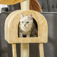 Load image into Gallery viewer, 39" Deluxe Cat Scratching Tree Kitten Condo Play House Pet Scratcher Multi-level Tower Kitty Furniture with Hammock