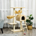 Load image into Gallery viewer, 39" Deluxe Cat Scratching Tree Kitten Condo Play House Pet Scratcher Multi-level Tower Kitty Furniture with Hammock