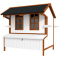 Load image into Gallery viewer, 47" Chicken Coop Wooden Chicken House Rabbit Hutch Raised Poultry Cage Portable Hen Pen Backyard with Nesting Box and Handles