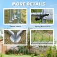 Charger l'image dans la visionneuse de la galerie, Metal Chicken Coop, 9.8 x 11.2 FT Walk-in Chicken Run with Weatherproof UV Cover, Lockable Door, Large Outdoor Poultry Cage for 10-15 Chickens, for Farm Yard Garden, Silver