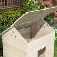Load image into Gallery viewer, Wooden Duck House Poultry Coop for 2-4 Ducks with Openable Roof Raised Feet Air Holes Natural