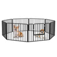Load image into Gallery viewer, Heavy Duty Dog Playpen, Steel Dog Pen with Door, Pet Exercise Fence, Outdoor Indoor DIY Design for Small and Medium Dogs, 24" Height, 8 Panels