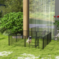 Load image into Gallery viewer, Heavy Duty Dog Playpen, Steel Dog Pen with Door, Pet Exercise Fence, Outdoor Indoor DIY Design for Small and Medium Dogs, 24" Height, 8 Panels