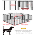 Load image into Gallery viewer, Heavy Duty Dog Playpen, Steel Dog Pen with Door, Pet Exercise Fence, Outdoor Indoor DIY Design for Small and Medium Dogs, 24" Height, 8 Panels