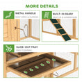 Load image into Gallery viewer, PawHut 75" Wooden Chicken Coop with Nesting Box, Outdoor Hen House with Removable Tray, Ramp, Run, Poultry Cage for Garden Backyard, Natural Wood