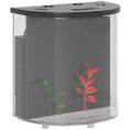 Load image into Gallery viewer, Fish Tank, 3L Nano Aquarium Starter Kit with Filter System, LED Light, Small Fish Tank for Betta, Goldfish, Shrimp, Black