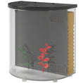 Load image into Gallery viewer, Fish Tank, 3L Nano Aquarium Starter Kit with Filter System, LED Light, Small Fish Tank for Betta, Goldfish, Shrimp, Black