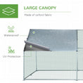 Load image into Gallery viewer, PawHut Large Chicken Coop Metal Chicken Run with Waterproof and Anti-UV Cover, Spire Shaped Walk-in Fence Cage Hen House for Outdoor and Yard Farm Use, 1.3" Tube Diameter, 9.8' x 13.1' x 6.4'