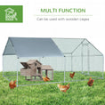 Load image into Gallery viewer, PawHut Large Chicken Coop Metal Chicken Run with Waterproof and Anti-UV Cover, Spire Shaped Walk-in Fence Cage Hen House for Outdoor and Yard Farm Use, 1.3" Tube Diameter, 9.8' x 13.1' x 6.4'
