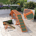 Load image into Gallery viewer, Dog Agility Ramp, Dog Walk Balance Trainer Equipment w/ Safety Bar, Non-slip Surface, Pet Training Ramp for Walk and Pause Practice, Pet Obstacle Course, Backyard Park Use, Orange