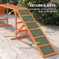 Load image into Gallery viewer, Dog Agility Ramp, Dog Walk Balance Trainer Equipment w/ Safety Bar, Non-slip Surface, Pet Training Ramp for Walk and Pause Practice, Pet Obstacle Course, Backyard Park Use, Orange