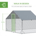 Load image into Gallery viewer, Large Metal Chicken Coop, Hen Run House with Anti-Ultraviolet Cover, Walk-in Poultry Cage for Ducks, Rabbits, Outdoor Backyard Farm, 19.7' x 9.8' x 6.4'