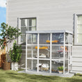 Load image into Gallery viewer, PawHut Catio Outdoor Cat Enclosure, Large Luxury Cat House Outside with Hammock, Condo, Jump Platforms, Ladders, Ramps, Tarp, Walk in Cat Cage for 2-4 Large Cats, 71"