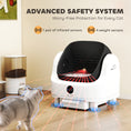 Load image into Gallery viewer, Self Cleaning Litter Box, Open-Top Automatic Cat Litter Box with Integrated Safety Protection, Odor-Free Waste Disposal, Trash Bag, Large Waste Bin, for Multiple Cats