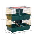 Load image into Gallery viewer, Indoor Rabbit Guinea Pig Cage Small Animal Cage Two Storey 80 x 44 x 82 cm