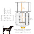 Load image into Gallery viewer, Dog Playpen, Wide 31.5"W Heavy-Duty Metal Puppy Play Pen, Pet Exercise Fences for Outside and Indoor, DIY Design with Door for Medium Dogs, 12 Panels, 31.5"H