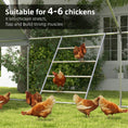 Load image into Gallery viewer, PawHut Chicken Perch for Coop, Wooden and Galvanized Steel Jungle Gym Roosting Bar Ladder for Backyard Poultry, 55" x 33.75"