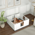 Load image into Gallery viewer, Whelping Box for Dogs, Dog Whelping Box Dog Playpen Fence Exercise Play Pen with Waterproof Washable Whelping Pad, Adjustable Entrance, Non-Slip Pads, for Large Dogs and Puppies, 124 x 120cm