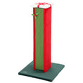 Load image into Gallery viewer, Cat Scratching Post for Indoor Cats, 81cm Tall Cat Scratcher with Sisal Rope, Hanging Bell Toy and Stable Base, Green and Red