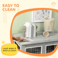 Load image into Gallery viewer, Dog Crate Furniture, Side End Table, Indoor Dog Kennel with Soft Washable Cushion, Wire Mesh, Large Top, for Medium and Large Dogs,90 x 58 x 65, Grey