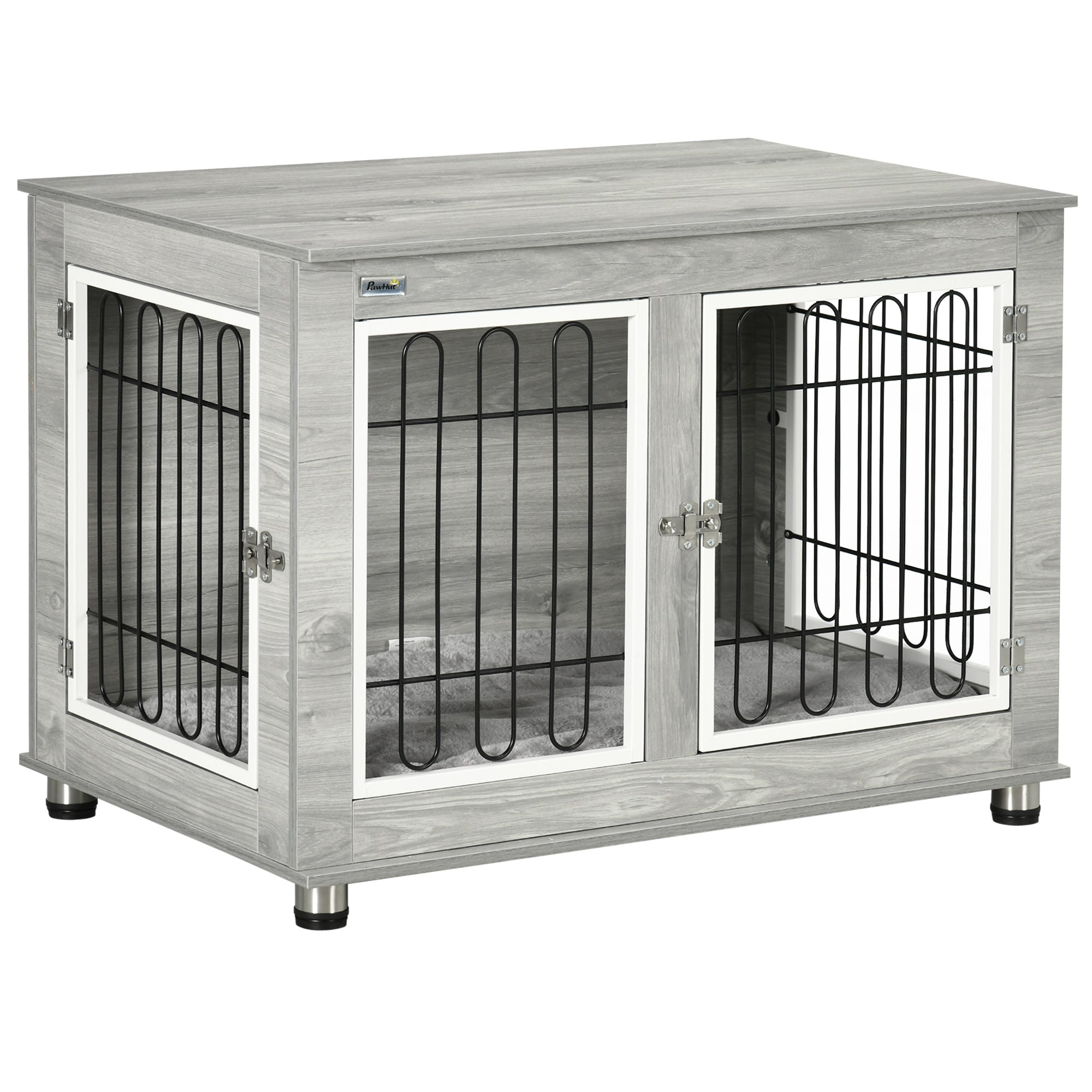 Pawhut Dog Crate Furniture, Side End Table, Indoor Dog Kennel with