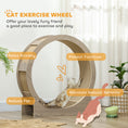 Load image into Gallery viewer, Cat Wheel for Indoor Cats, Cat Treadmill with Brake, Scratching Pads, Cat Exercise Wheel for Health - Walnut Brown