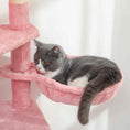 Load image into Gallery viewer, Cat Tree, 70" Multi-Level Cat Tower for Indoor with 2 Condos, 2 Plush Top Perches, Hammock, Platforms, Toy Balls, Sisal Scratching Posts and Board, Pink