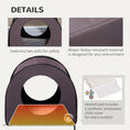 Load image into Gallery viewer, PawHut Dome Heated Cat House Portable and Waterproof Pet Shelter for Kitty in Winter, Brown