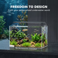Load image into Gallery viewer, 24L Fish Tank, Glass Aquarium, Small Fish Tank with Protective Base Mat, for Shrimps, Turtles, Transparent, 40 x 25 x 25 cm