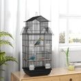 Load image into Gallery viewer, Bird Cage Budgie Cage with Slide Tray Handle for Finch Canary 43 x 32.5 x 104cm, Black