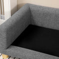 Load image into Gallery viewer, PawHut Modern Dog Couch Bed, Pet Sofa for Medium to Large Dogs or Cats, Elevated Pet Couch Sleeping Bed with Removable Seat Cushion, Dark Gray