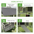 Load image into Gallery viewer, Chicken Coop with Run, Large Wooden Chicken House with 2 Nesting Boxes, 2 Roosting Bars, Ramp & Tray, Hen House Poultry Cage for 6-8 Chickens, 69" W x 84" x 59"