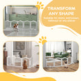 Load image into Gallery viewer, 24"H Foldable Dog Gate, 5 Panels Freestanding Pet Gate Barriers Indoor with Support Feet, Puppy Fence for Small Dogs, White