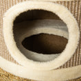 Load image into Gallery viewer, Cat Condo 3 Story Three Holes with Sisal Seaweed Scratching Cover Surface, Cat Tower for Indoor Cats, 15" x 28", Khaki and Brown