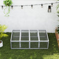 Load image into Gallery viewer, Rabbit Run Wooden Rabbit Hutch Cage 6ft with Wire Mesh, Openable Roof, Play Space for Outdoor, 181 x 100 x 48 cm, Grey
