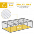 Load image into Gallery viewer, Rabbit Run Wooden Rabbit Hutch Cage 6ft with Wire Mesh, Openable Roof, Play Space for Outdoor, 181 x 100 x 48 cm, Grey