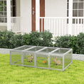 Load image into Gallery viewer, Rabbit Run Wooden Rabbit Hutch Cage 6ft with Wire Mesh, Openable Roof, Play Space for Outdoor, 181 x 100 x 48 cm, Grey
