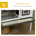 Load image into Gallery viewer, Rabbit Hutch, Indoor Elevated Bunny Cage with Run, Ladder, Slide-Out Tray and Lockable Doors, Rabbit House Guinea Pig Cage with Dual-Height Design, Coffee