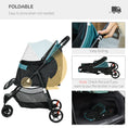 Load image into Gallery viewer, Dog Pram with Rain Cover Pet Stroller, Foldable Dog Pushchair for Small and Miniature Dogs, Cats - Dark Green