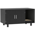 Load image into Gallery viewer, Cat Litter Box Enclosure, Hidden Litter Box Furniture, Cat House End Table Washroom with Scratching Pad, for Indoor Cats Kittens, Black