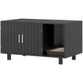Load image into Gallery viewer, Cat Litter Box Enclosure, Hidden Litter Box Furniture, Cat House End Table Washroom with Scratching Pad, for Indoor Cats Kittens, Black