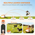 Load image into Gallery viewer, Dog Ball Launcher Automatic, 26-79 FT Adjustable Distance, Rechargeable Dog Ball Thrower with 6 ETPU Tennis Fetch Toys 2.5", Low Noise, Remote Control, for Medium to Large Breeds, Orange