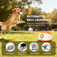 Load image into Gallery viewer, Dog Ball Launcher Automatic, 26-79 FT Adjustable Distance, Rechargeable Dog Ball Thrower with 6 ETPU Tennis Fetch Toys 2.5", Low Noise, Remote Control, for Medium to Large Breeds, Orange