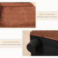 Load image into Gallery viewer, PawHut Luxury Fancy Dog Bed for Small Dogs with Hidden Storage, Small Dog Couch with Soft 2" Foam, Dog Sofa Bed, Cushy Dog Bed, Modern Pet Furniture for Puppies and Little Breeds, Brown