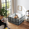 Load image into Gallery viewer, Whelping Box for Dogs and Puppies, 4 Panel Whelping Pen with Washable Whelping Pad, Wind-Resistant Cloth, Lockable Door, Dog Playpen for Small and Medium Breeds, 122 x 122 x 60cm
