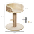 Load image into Gallery viewer, Cat Tree Cat Scratching Post for Indoor Cats Kitten Play Tower Activity Centre Climbing Stand with Dangling Ball Beige