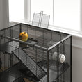 Load image into Gallery viewer, Hamster Cage with Deep Tempered Glass Bottom, 4 Tier Large Hamster Tank with Hut, Running Wheel, Platforms, Ramps, Food Dish, Water Bottle, for Syrian, Dwarf, Rats, Gerbils, 78.5 x 48.5 x 80cm
