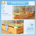 Load image into Gallery viewer, 5 Tiers Hamster Cage Portable Animal Travel Carrier Habitat with Exercise Wheels Play Tube Water Bottle Dishes House Ladder for Gerbils, Orange
