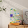 Load image into Gallery viewer, 5 Tier Hamster Cage, Gerbil Cage with Tube Exercise Wheels, Tunnel, Water Bottle, Dishes, 58H x 46L x 30Wcm, Orange
